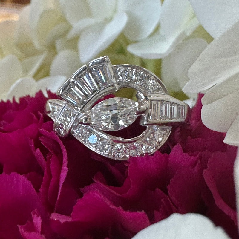 Platinum Diamond Fashion Ring
