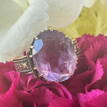 Ladies Amethyst Fashion Ring