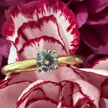 14 Karat Yellow Gold Diamond Solitaire