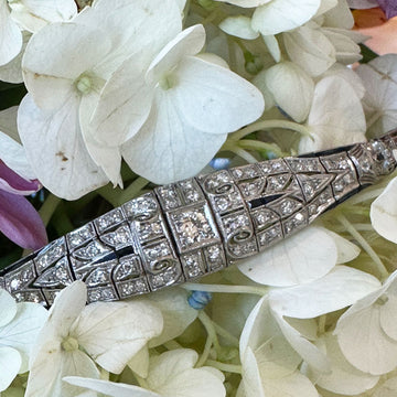 Art Deco Platinum Emerald Diamond Bracelet Art Deco Antique Diamond Jewelry  Bracelet Bangle 1920s 1930s Jewelry Bracelet Wedding Anniversary - Etsy