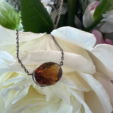 Sterling Silver Citrine Necklace