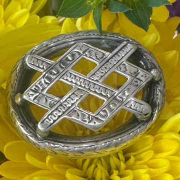 Sterling Silver Criss Cross Pin