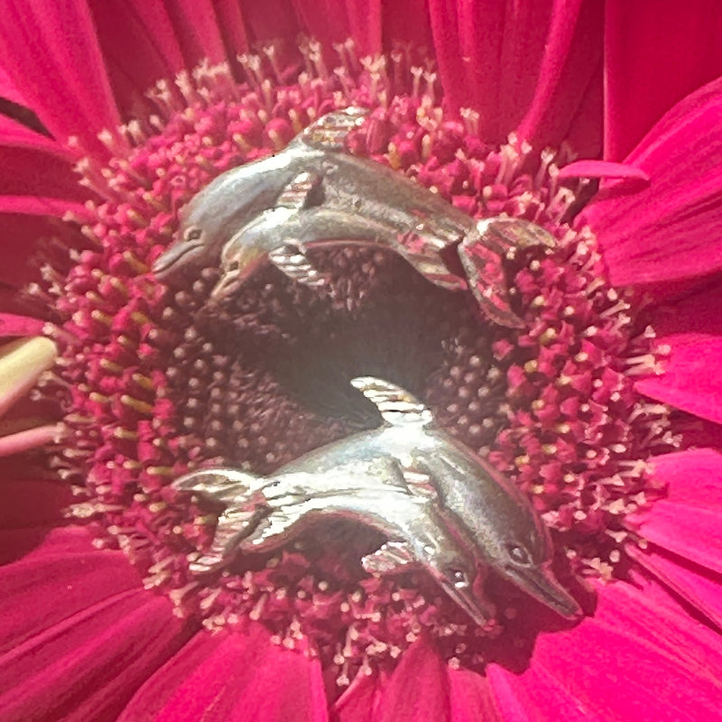 Sterling Silver Dolphin Earrings