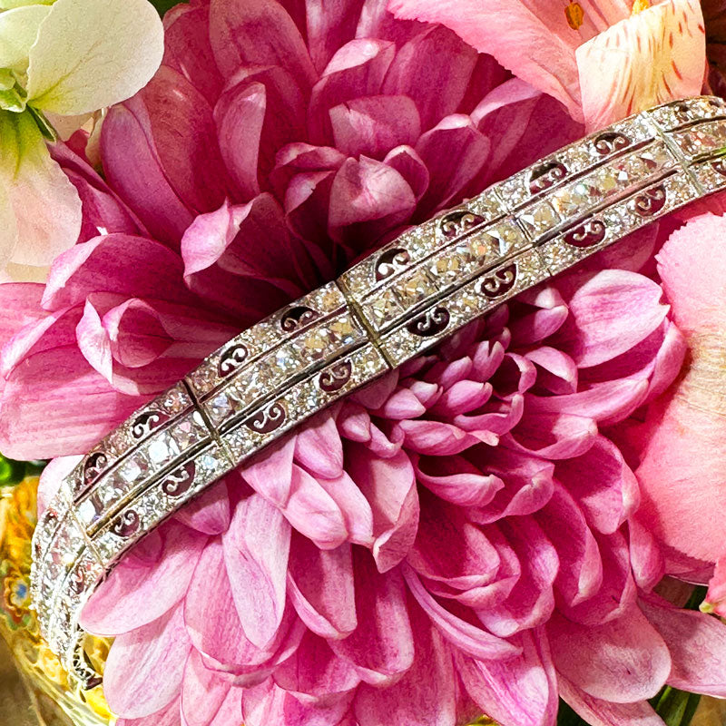 Tiffany and Company Edwardian French Cut Diamond Bracelet  # 120-00051
