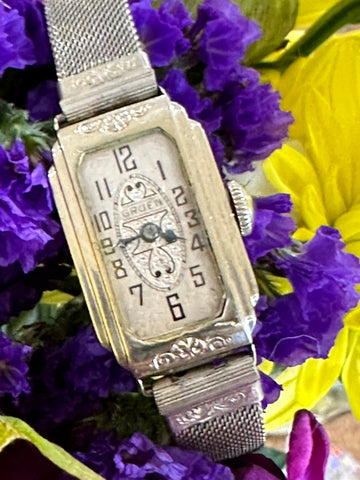 12 Karat White Gold Filled Ladies Gruen Wrist Watch