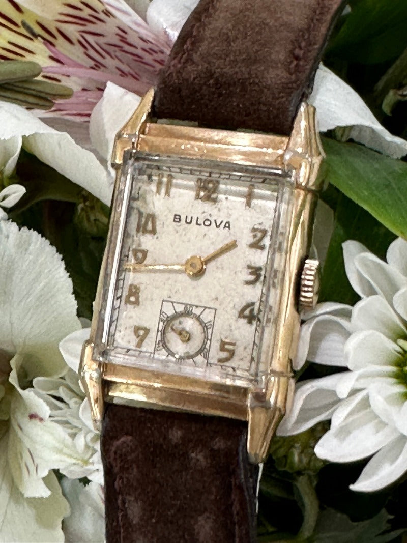 10 karat gold bulova watch best sale