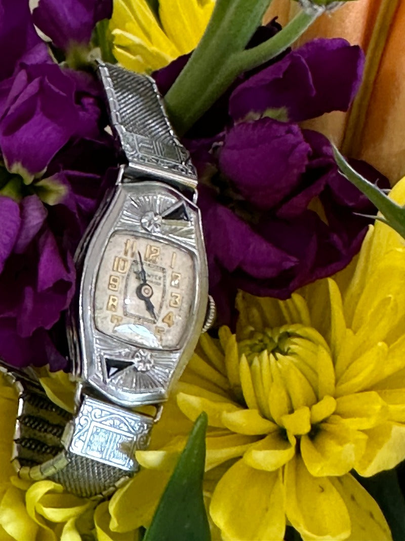 14 Karat White Gold Ladies Warwick Wristwatch