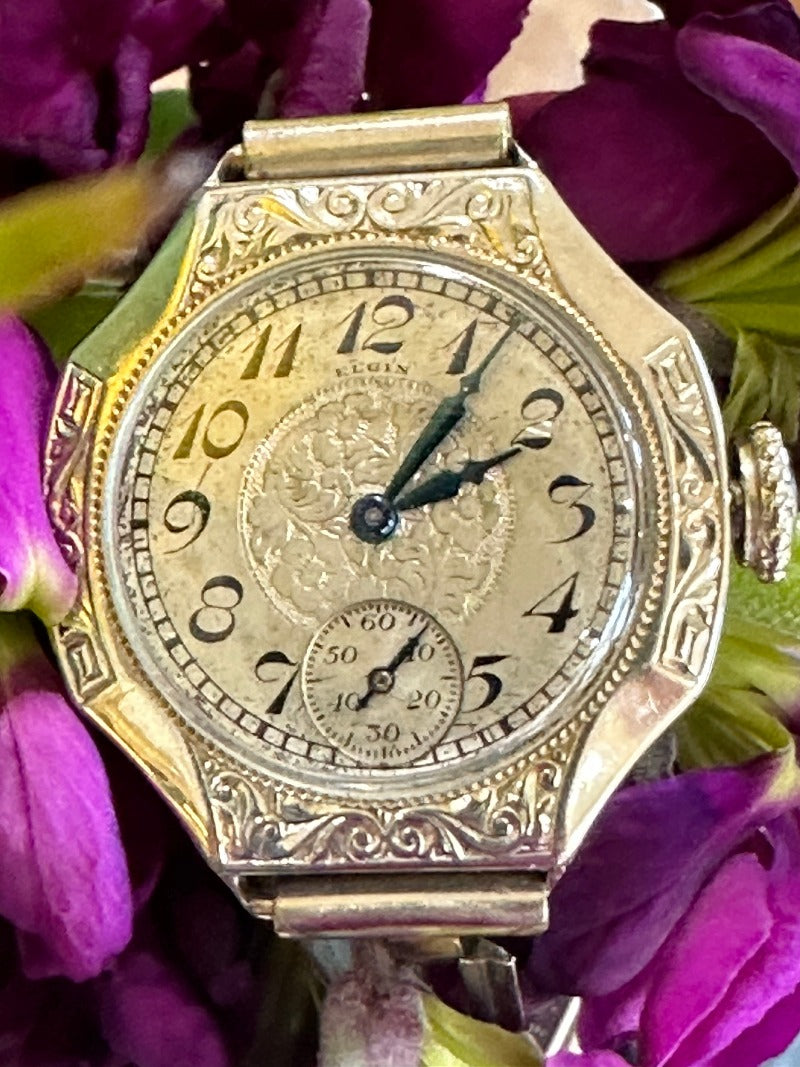14 Karat White Gold Filled Elgin Lady's Wristwatch