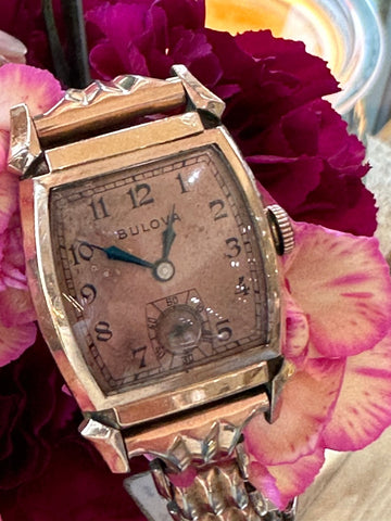 Rose Gold Filled Ladies Bulova Wristwatch